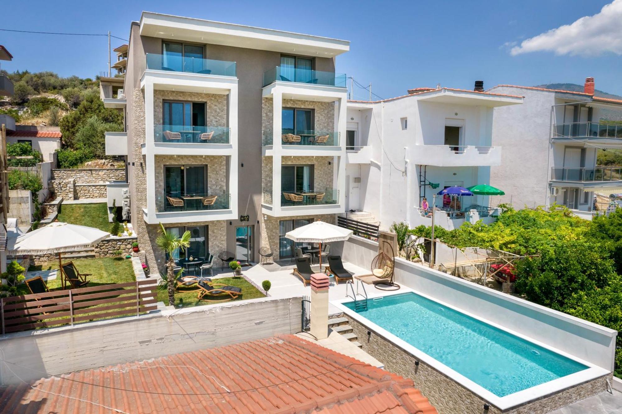 Aigli Skala Maries Deluxe Apartment Skala Marion Exterior photo